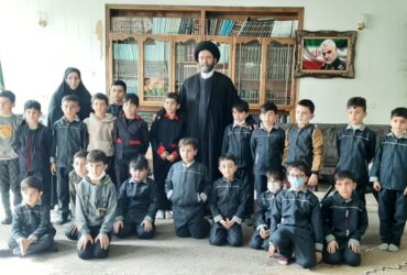 دانش آموزان و پرسنل مدرسه شهید جدی ۱ با آیت الله سید حسن عاملی دیدار کردند