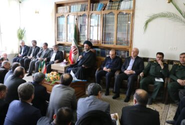 دیدار نوروزی اعضای شورای اداری استان اردبیل با آیت الله عاملی